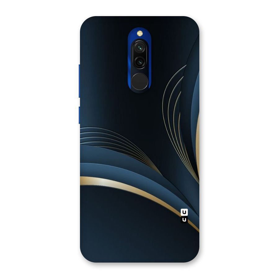 Gold Blue Beauty Back Case for Redmi 8