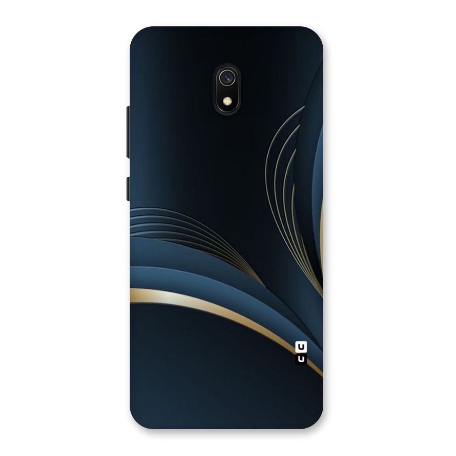 Gold Blue Beauty Back Case for Redmi 8A