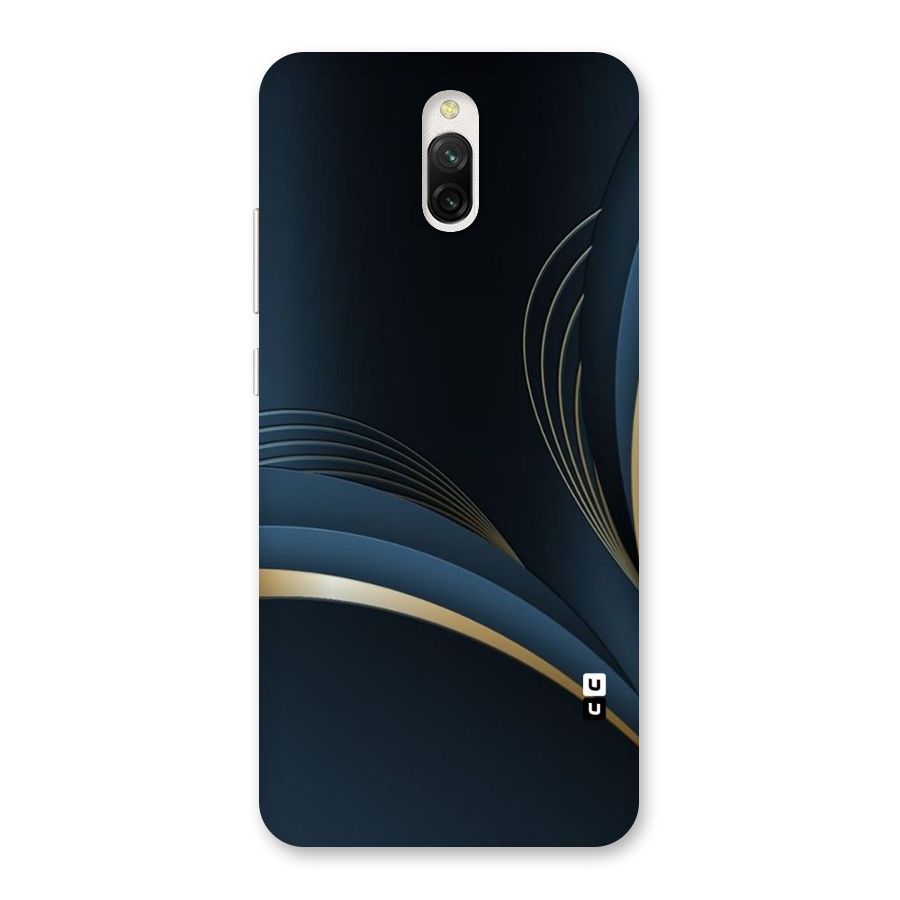 Gold Blue Beauty Back Case for Redmi 8A Dual