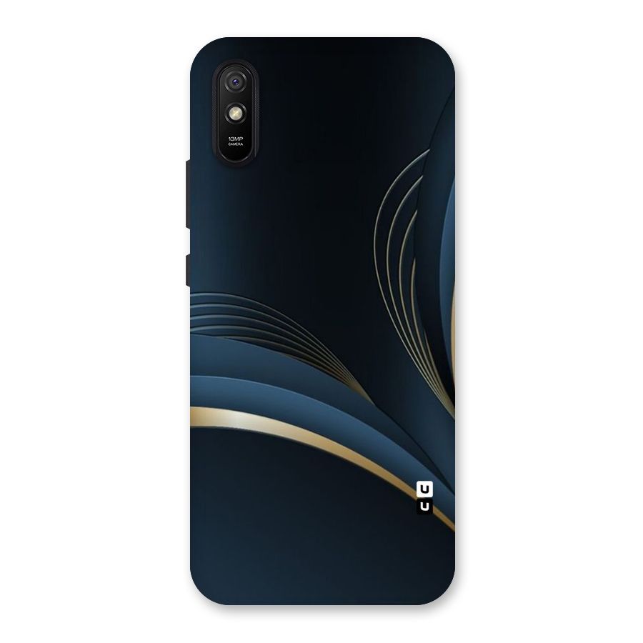 Gold Blue Beauty Back Case for Redmi 9A