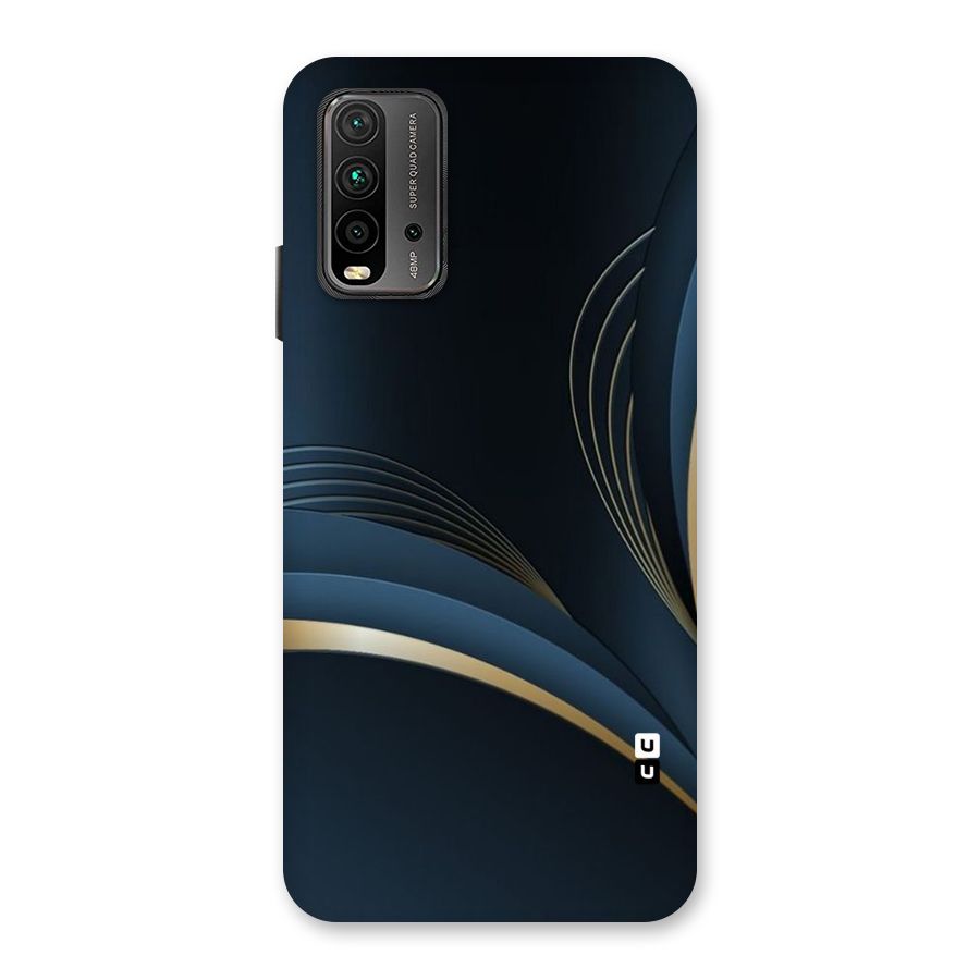 Gold Blue Beauty Back Case for Redmi 9 Power