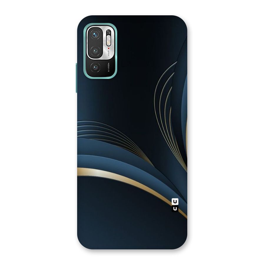 Gold Blue Beauty Back Case for Redmi Note 10T 5G