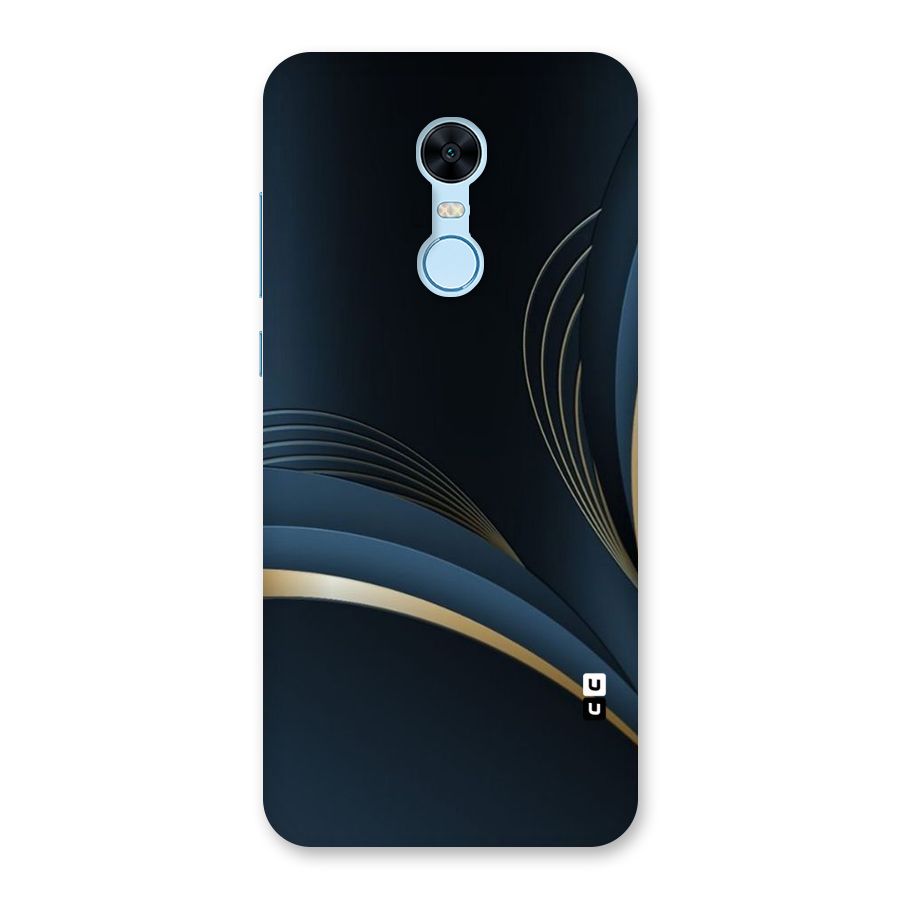 Gold Blue Beauty Back Case for Redmi Note 5