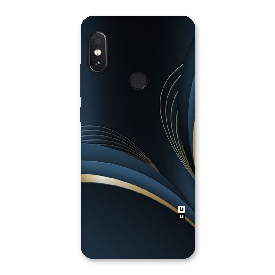 Gold Blue Beauty Back Case for Redmi Note 5 Pro