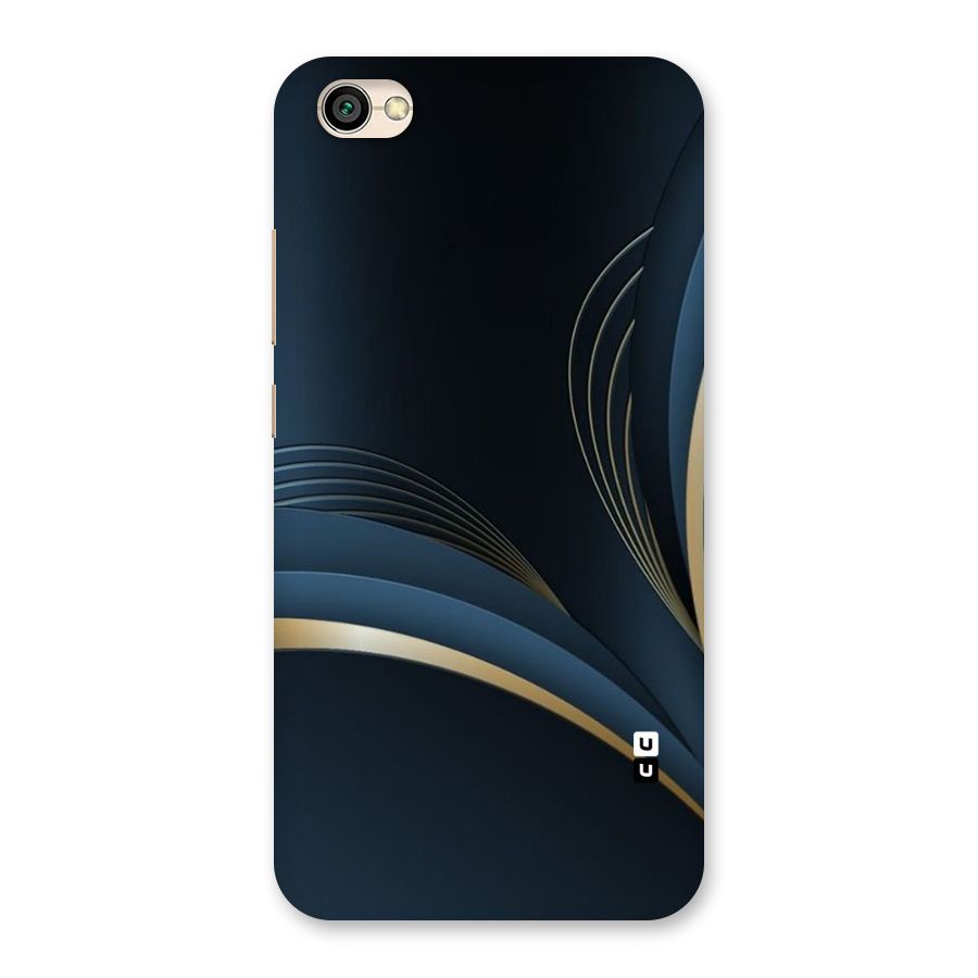 Gold Blue Beauty Back Case for Redmi Y1 Lite