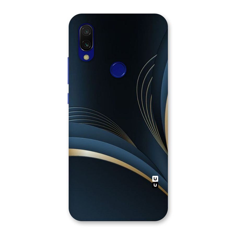 Gold Blue Beauty Back Case for Redmi Y3