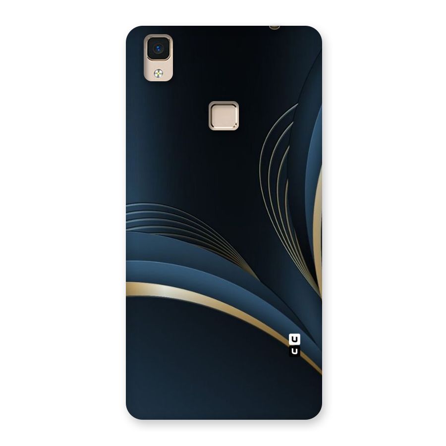 Gold Blue Beauty Back Case for V3 Max