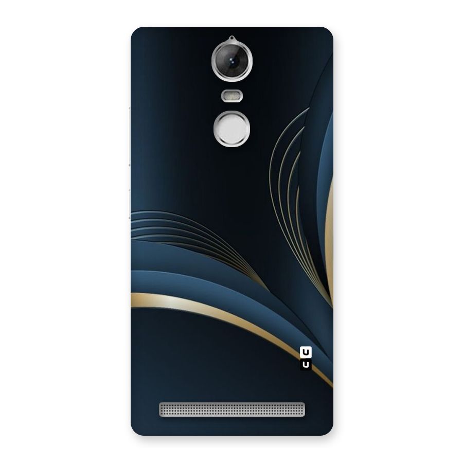 Gold Blue Beauty Back Case for Vibe K5 Note