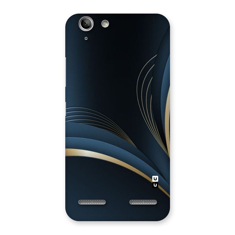 Gold Blue Beauty Back Case for Vibe K5 Plus