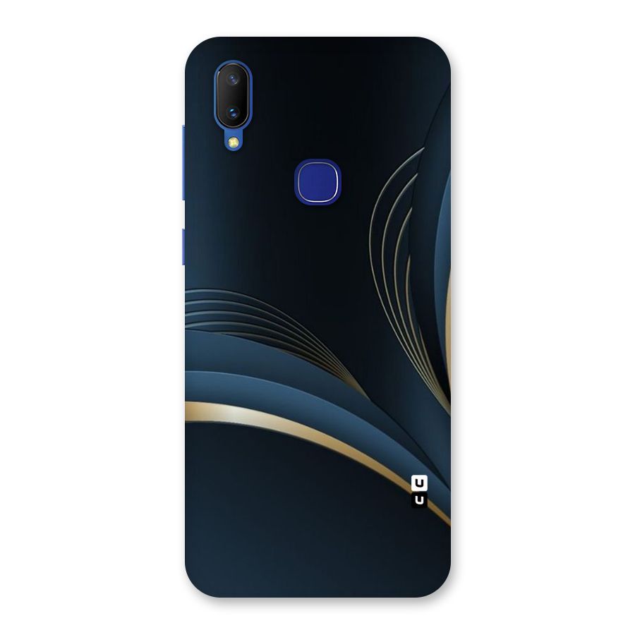 Gold Blue Beauty Back Case for Vivo V11