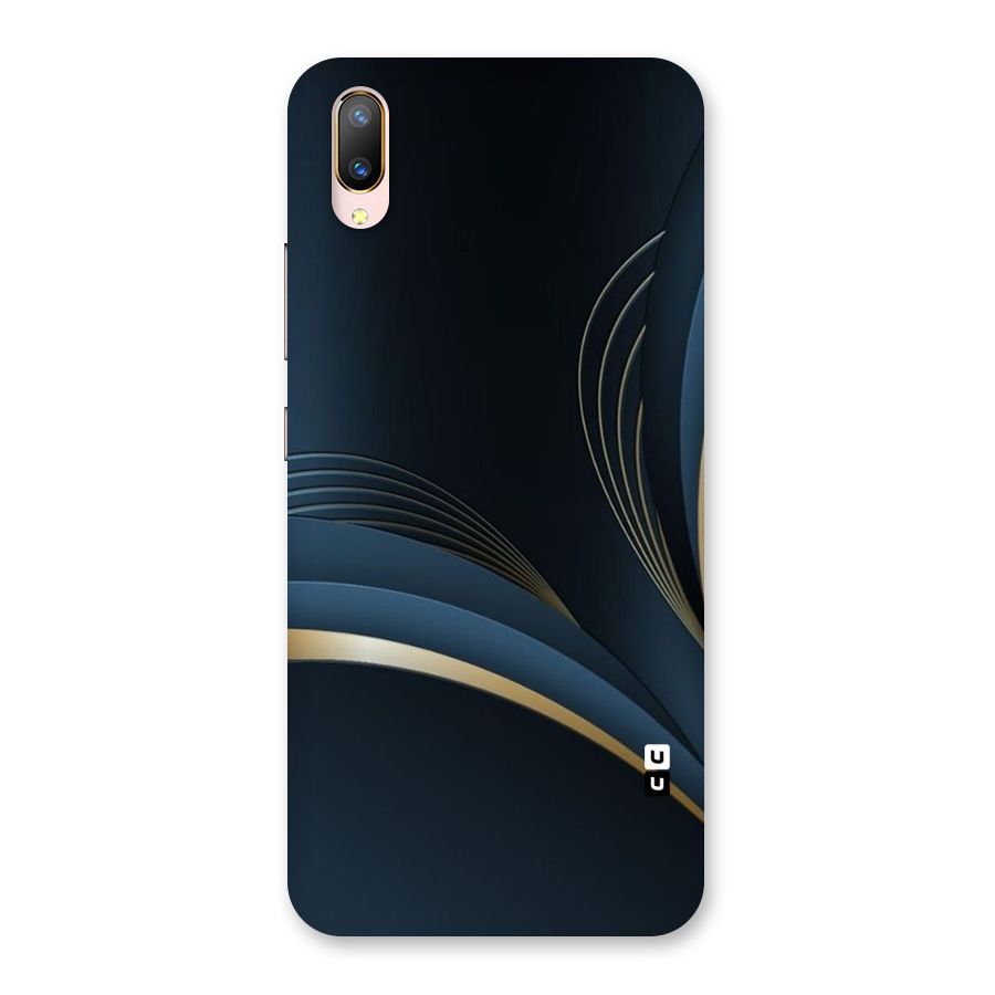 Gold Blue Beauty Back Case for Vivo V11 Pro