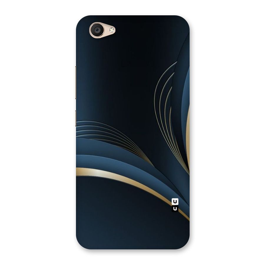 Gold Blue Beauty Back Case for Vivo V5 Plus