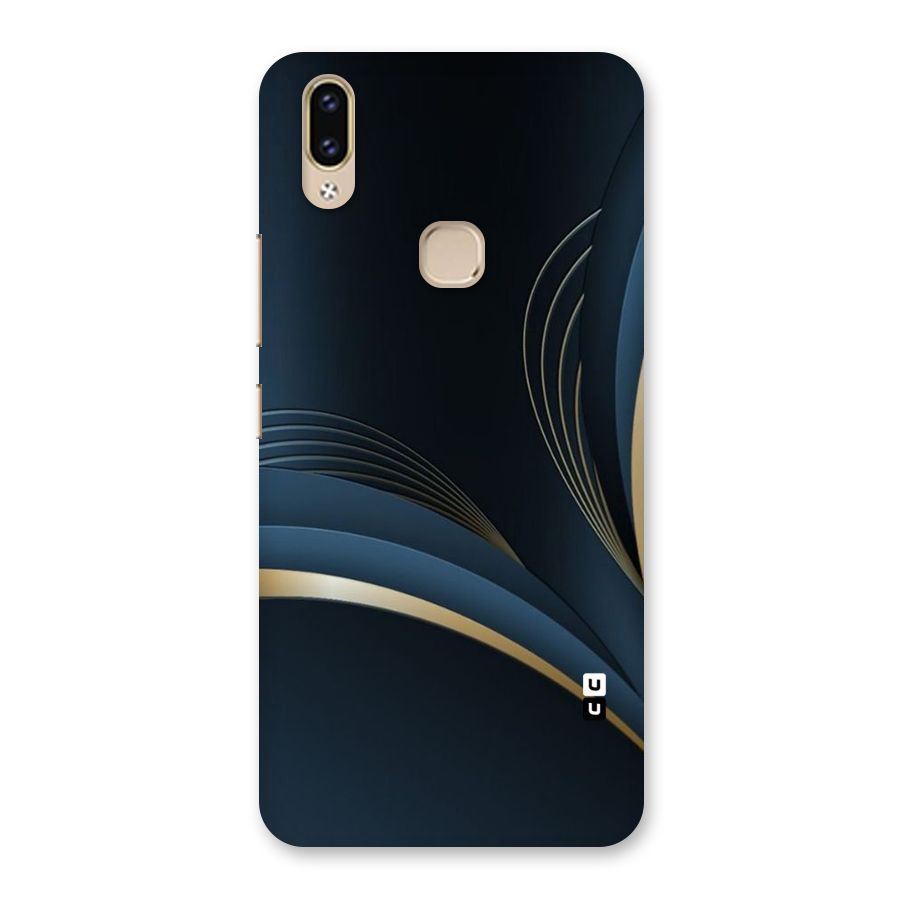Gold Blue Beauty Back Case for Vivo V9