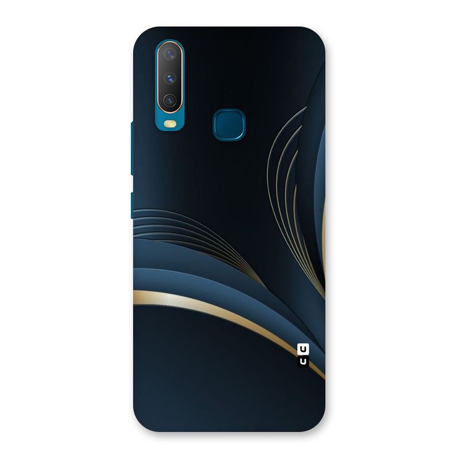 Gold Blue Beauty Back Case for Vivo Y17