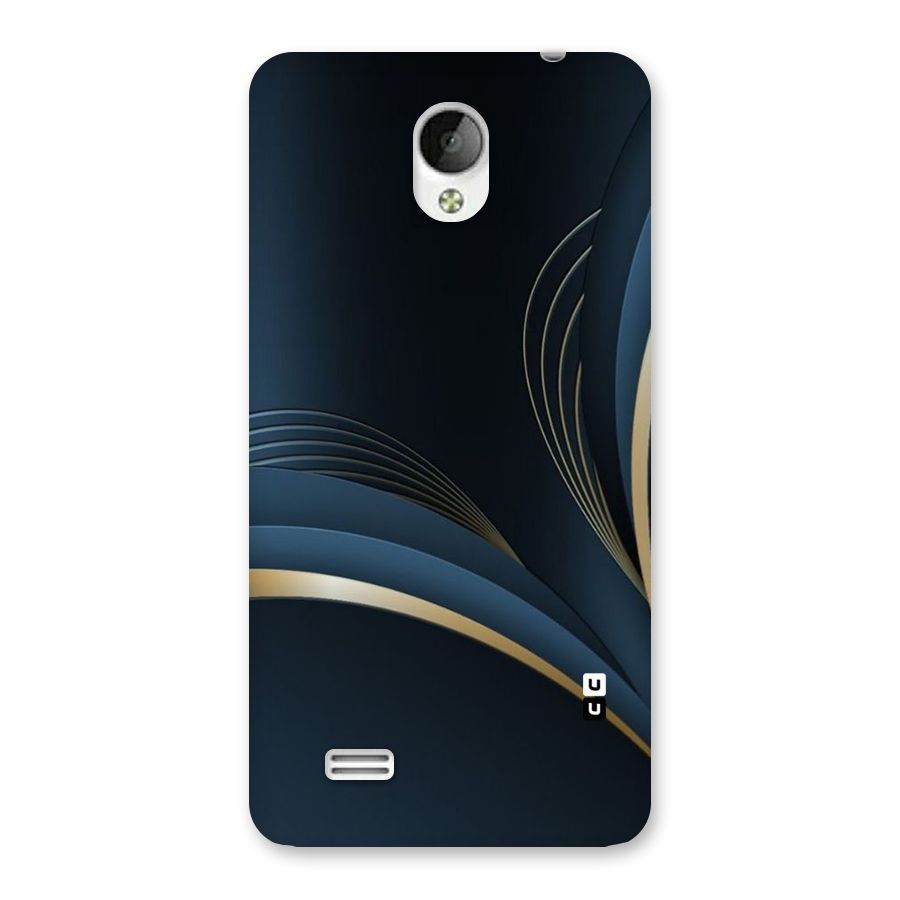 Gold Blue Beauty Back Case for Vivo Y21