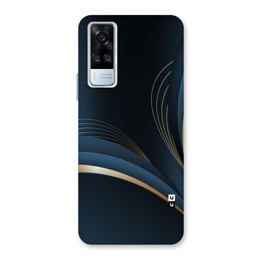 Gold Blue Beauty Back Case for Vivo Y31