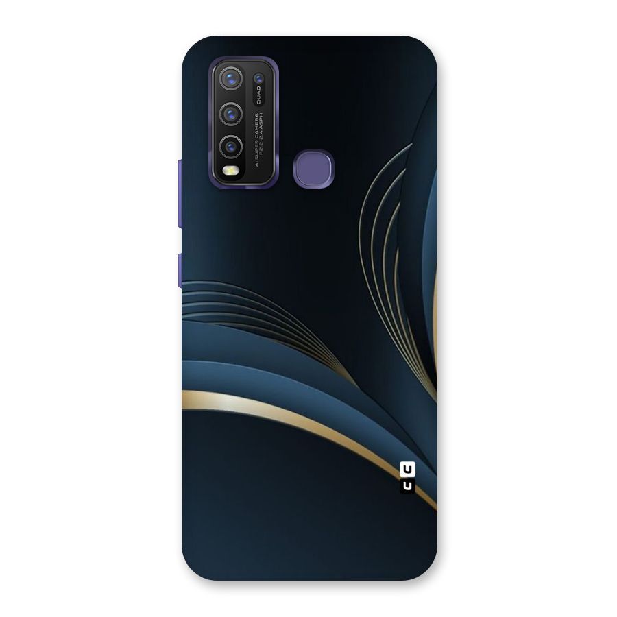 Gold Blue Beauty Back Case for Vivo Y50
