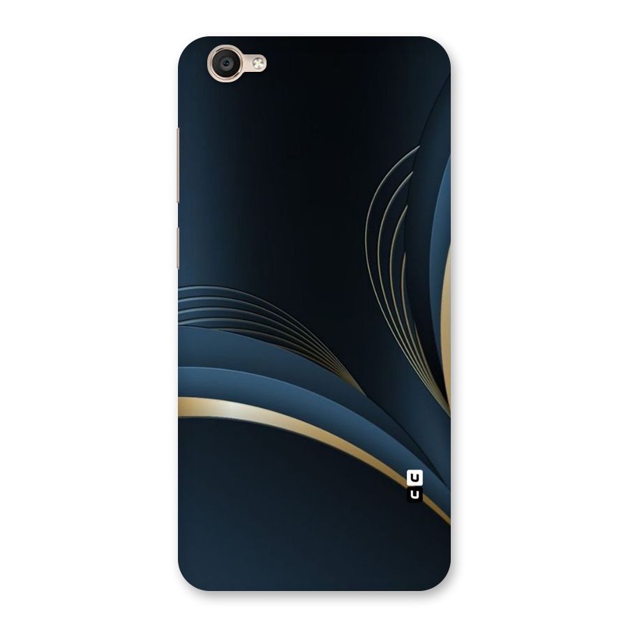 Gold Blue Beauty Back Case for Vivo Y55s