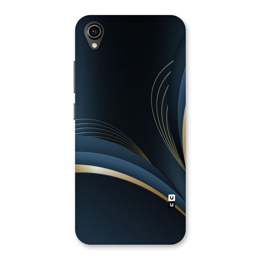 Gold Blue Beauty Back Case for Vivo Y90