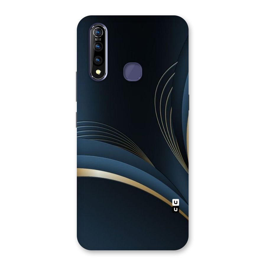 Gold Blue Beauty Back Case for Vivo Z1 Pro