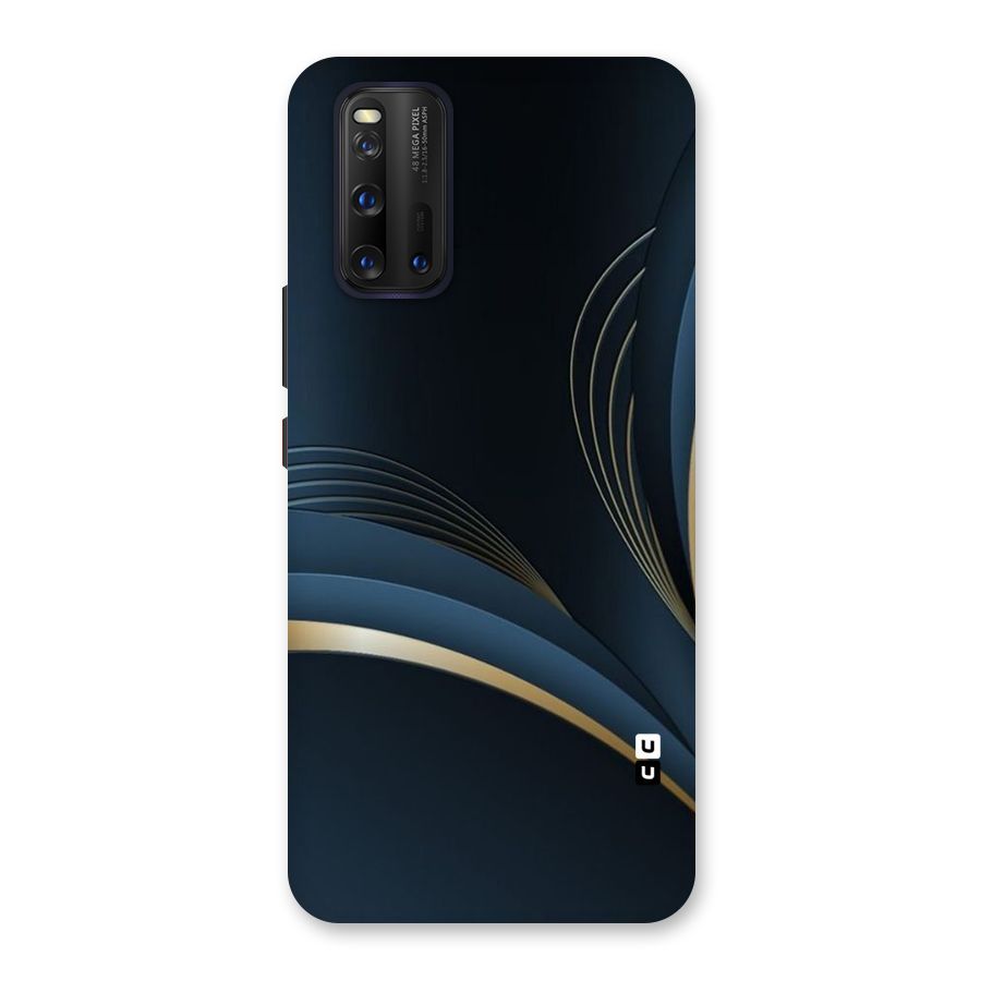 Gold Blue Beauty Back Case for Vivo iQOO 3