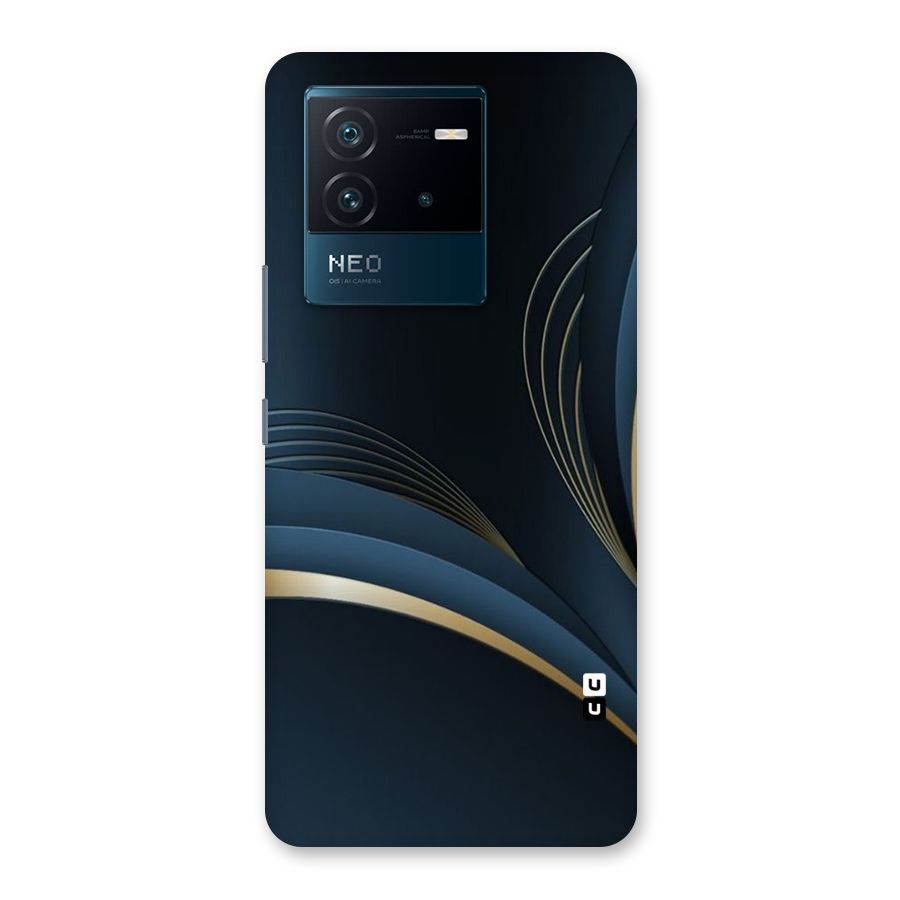 Gold Blue Beauty Back Case for Vivo iQOO Neo 6 5G