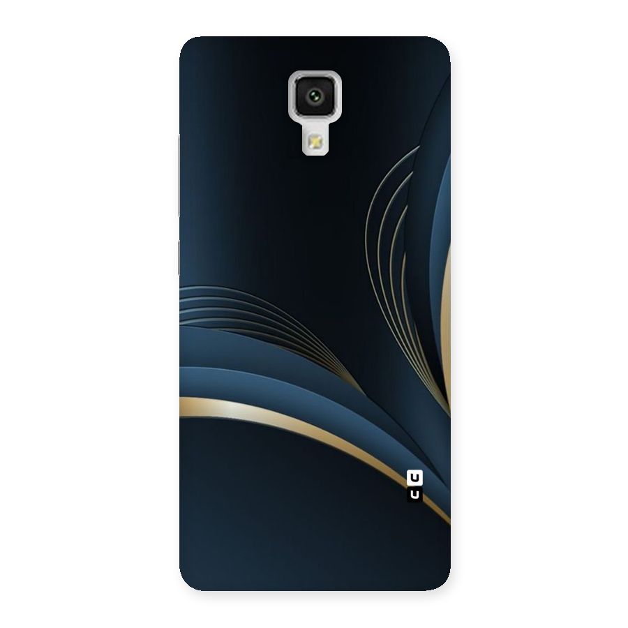 Gold Blue Beauty Back Case for Xiaomi Mi 4