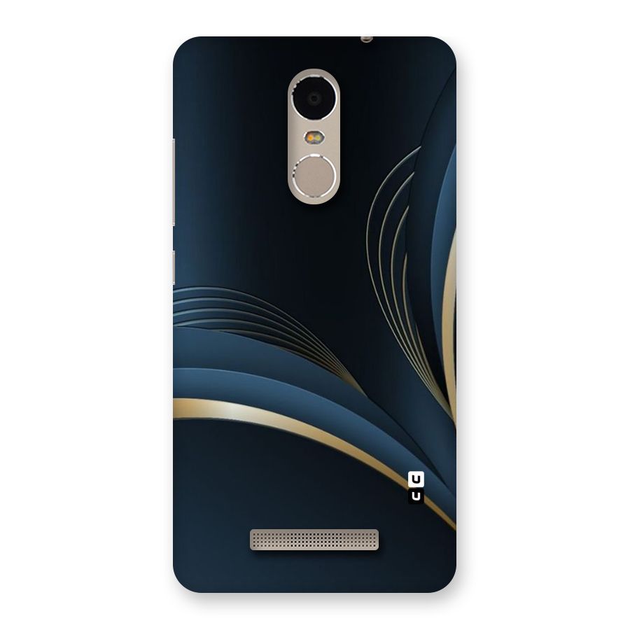 Gold Blue Beauty Back Case for Xiaomi Redmi Note 3