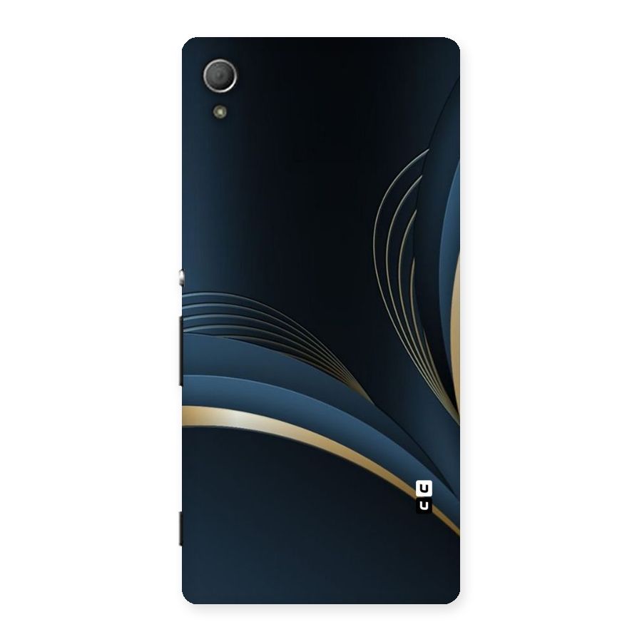 Gold Blue Beauty Back Case for Xperia Z3 Plus