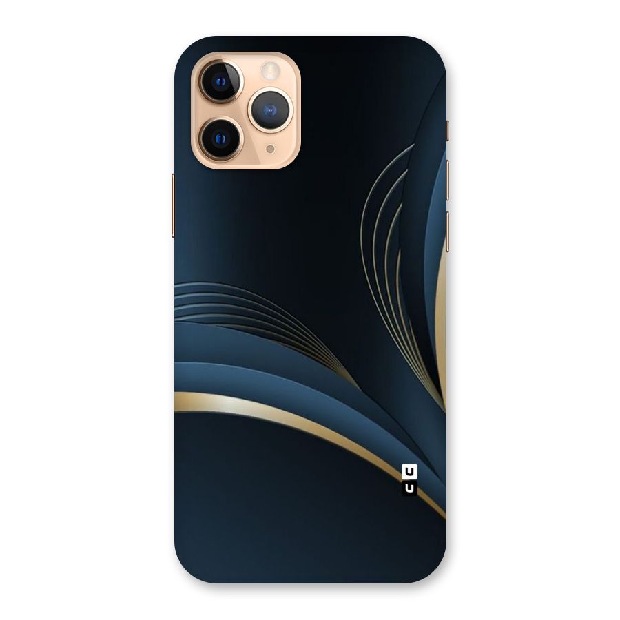 Gold Blue Beauty Back Case for iPhone 11 Pro