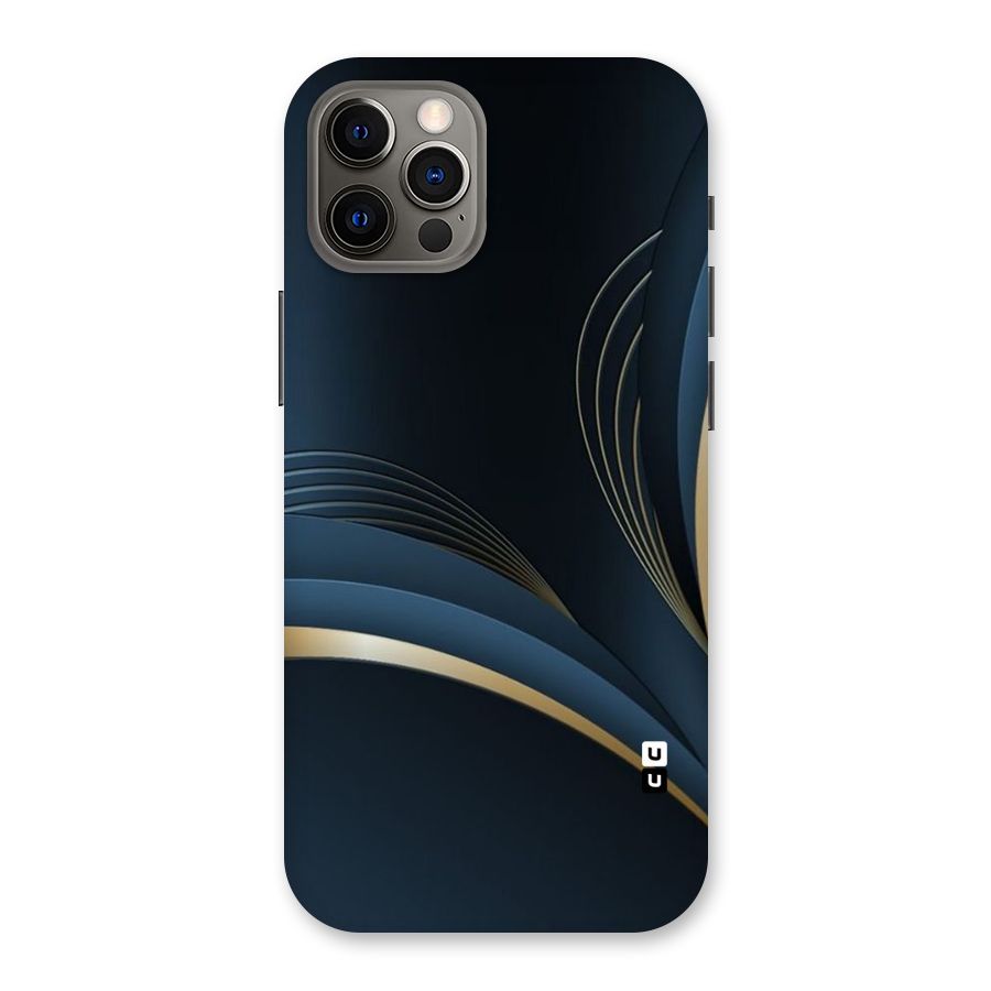 Gold Blue Beauty Back Case for iPhone 12 Pro
