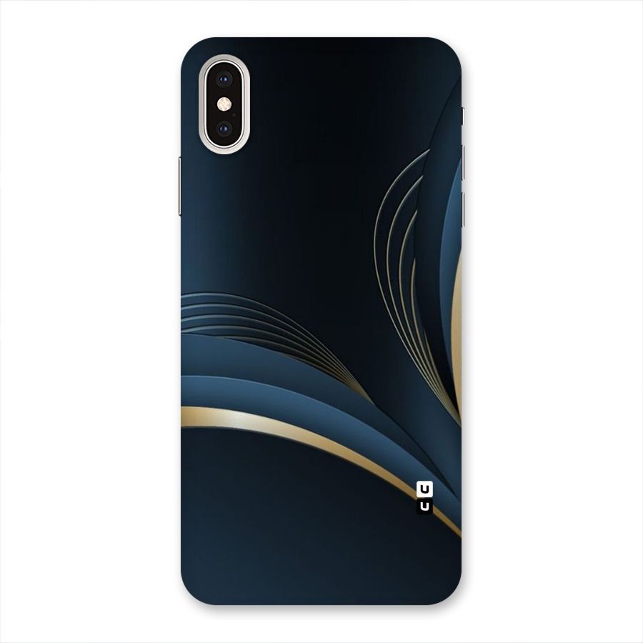 Gold Blue Beauty Back Case for iPhone XS Max