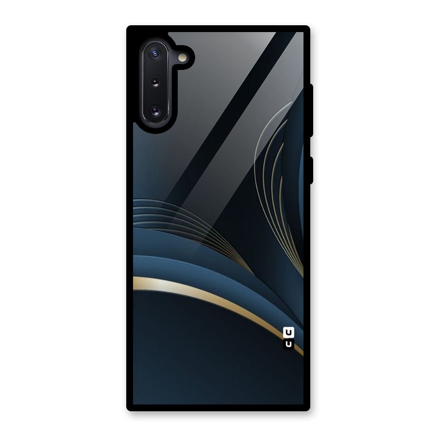 Gold Blue Beauty Glass Back Case for Galaxy Note 10