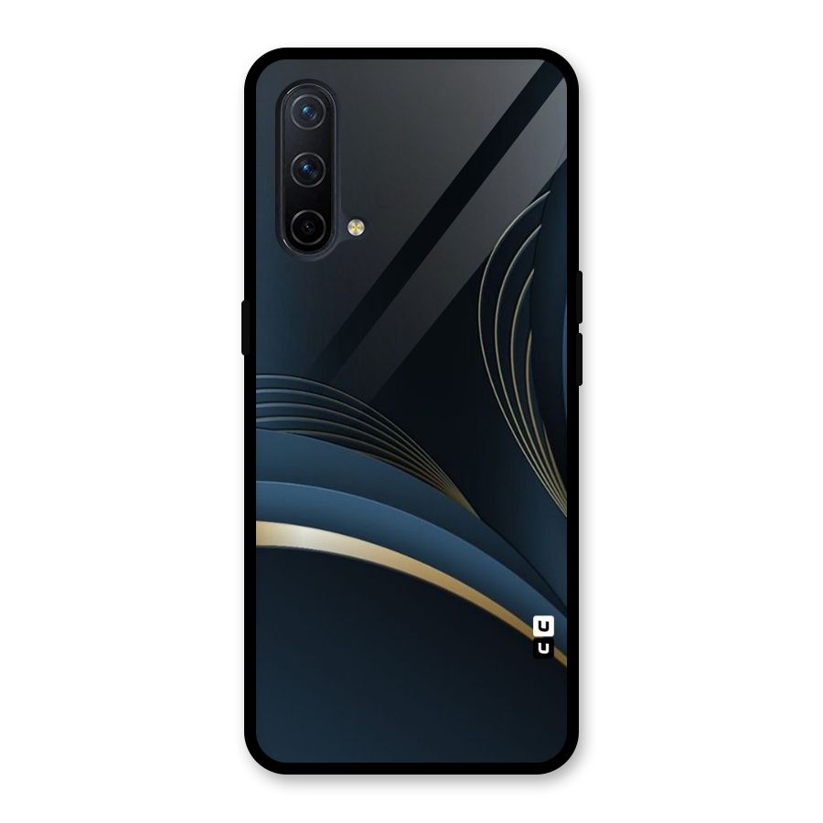 Gold Blue Beauty Glass Back Case for OnePlus Nord CE 5G