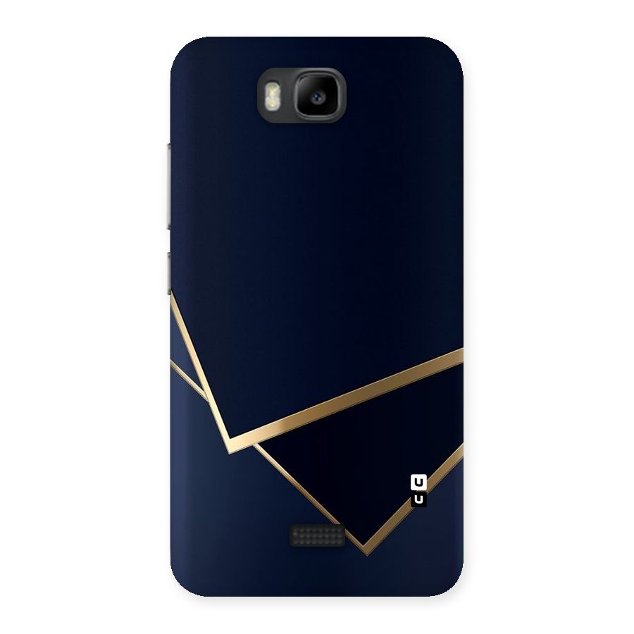 Gold Corners Back Case for Honor Bee