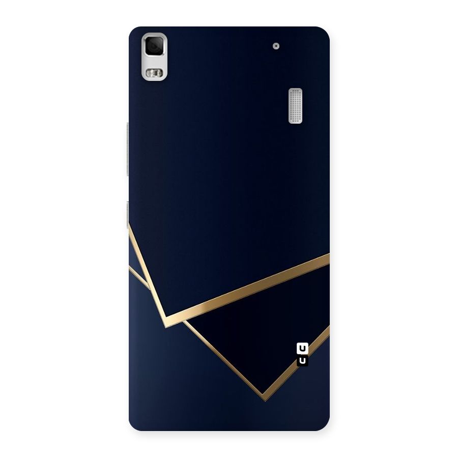 Gold Corners Back Case for Lenovo A7000