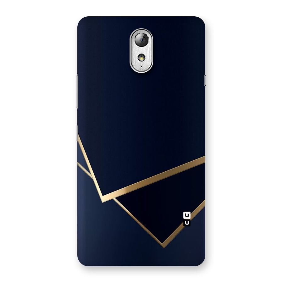 Gold Corners Back Case for Lenovo Vibe P1M