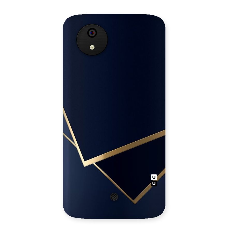 Gold Corners Back Case for Micromax Canvas A1