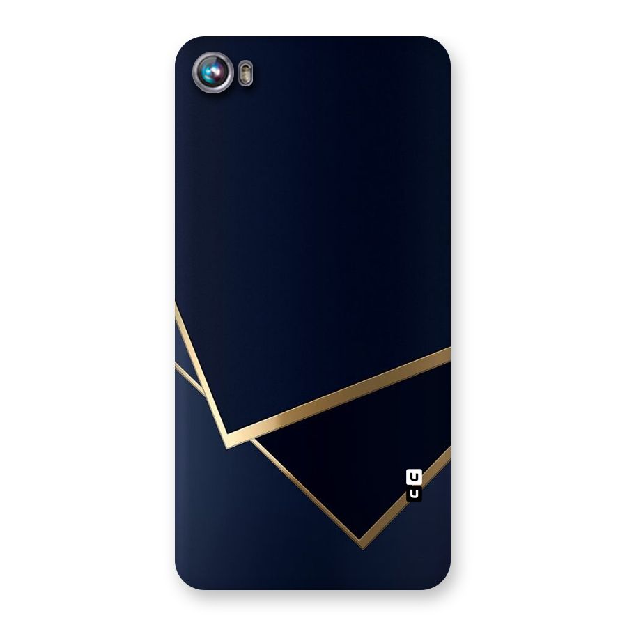 Gold Corners Back Case for Micromax Canvas Fire 4 A107