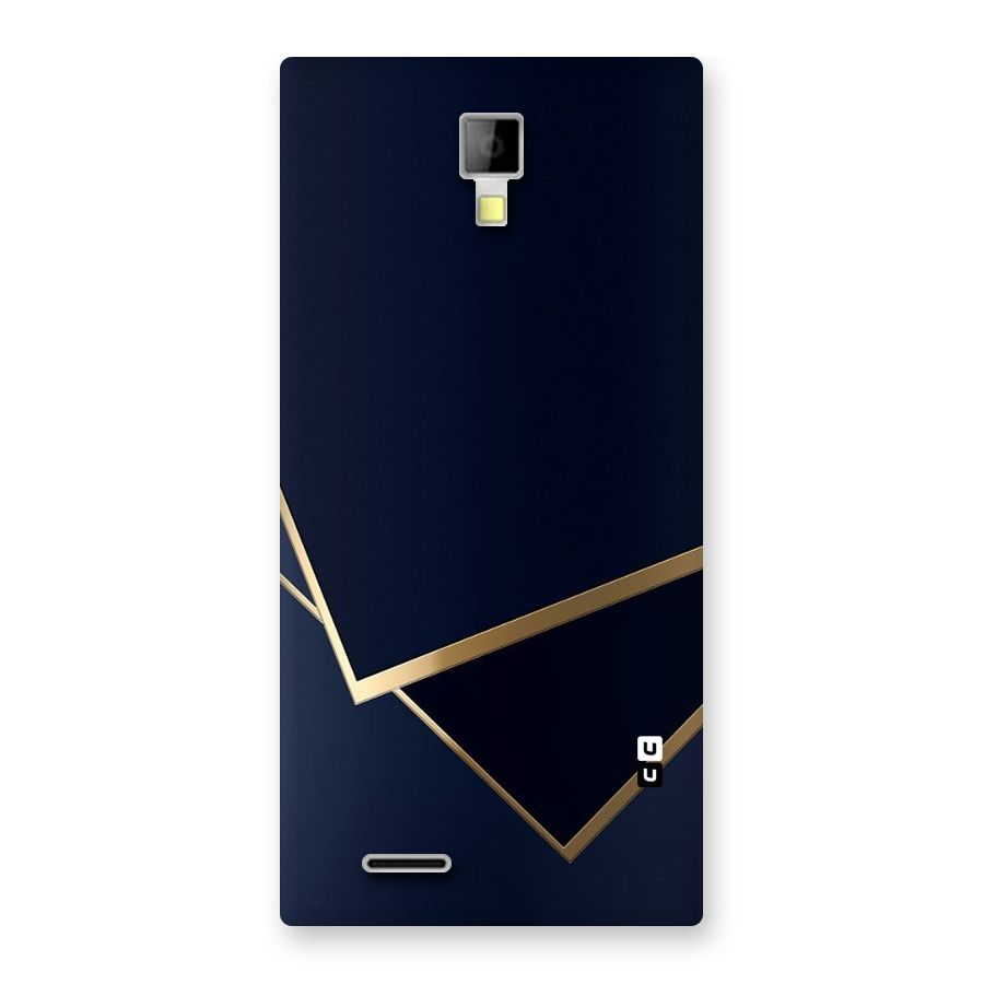 Gold Corners Back Case for Micromax Canvas Xpress A99