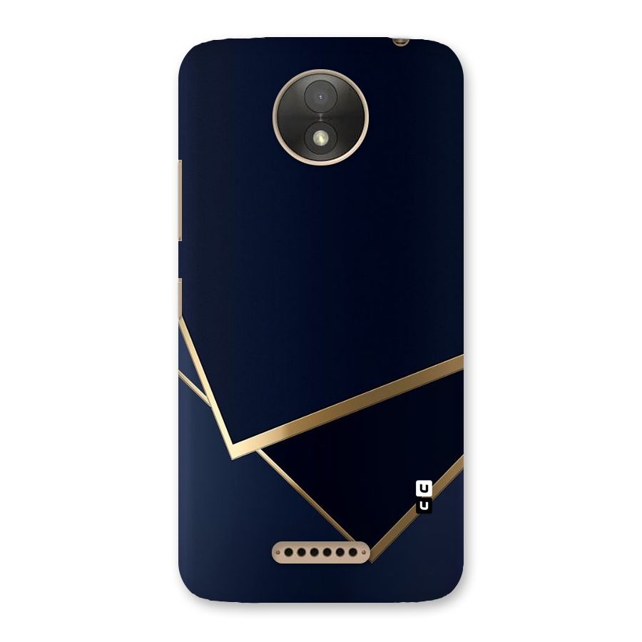 Gold Corners Back Case for Moto C Plus