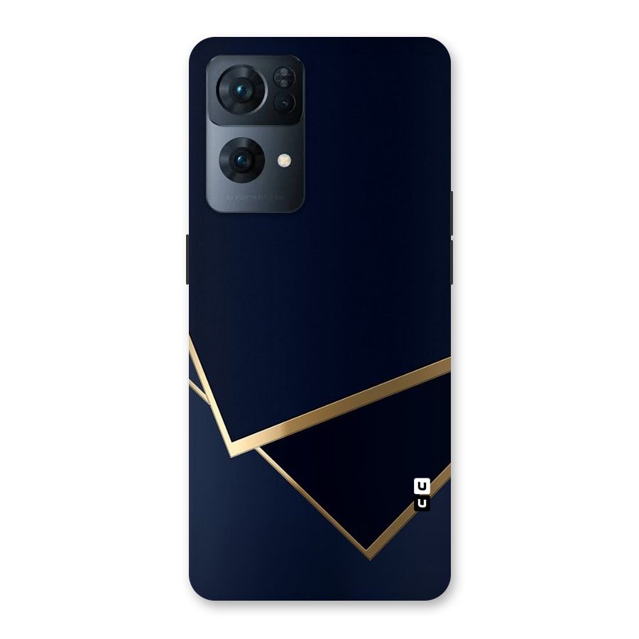Gold Corners Back Case for Oppo Reno7 Pro 5G