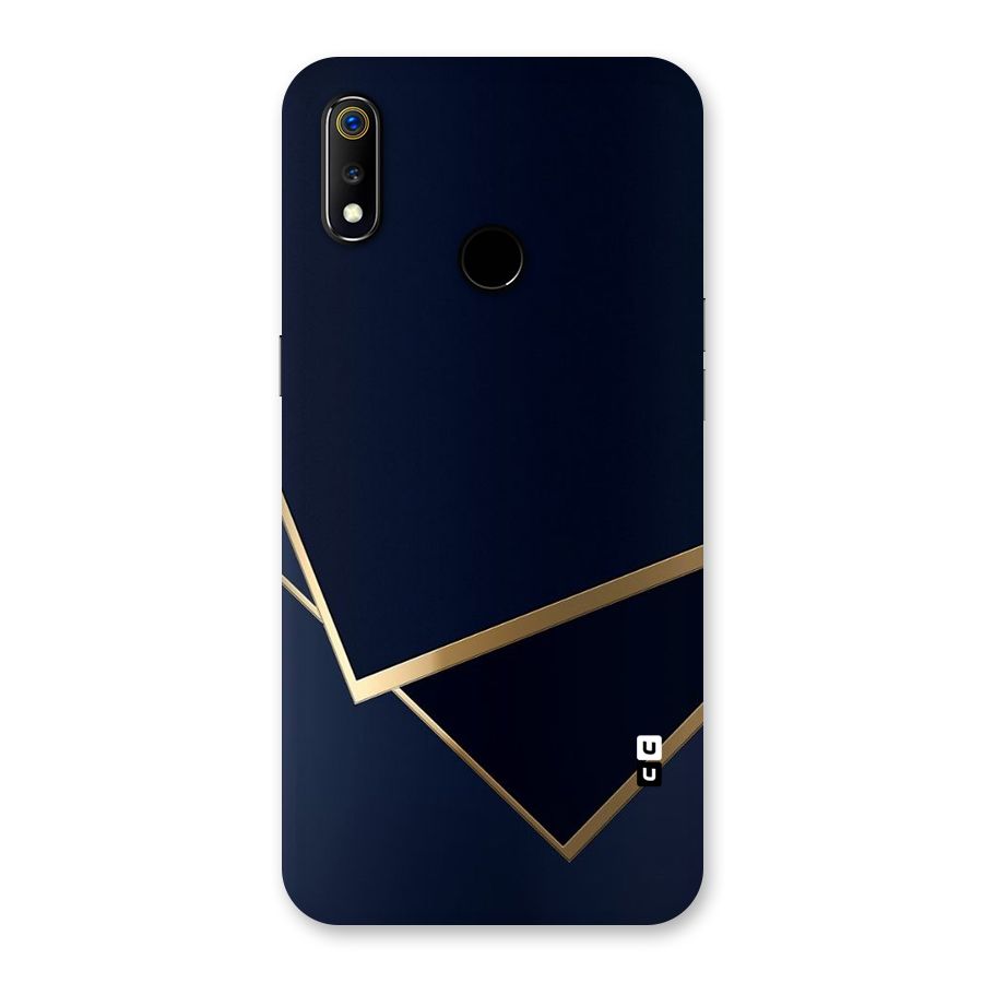 Gold Corners Back Case for Realme 3