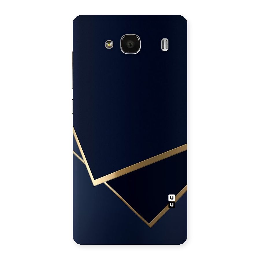 Gold Corners Back Case for Redmi 2 Prime