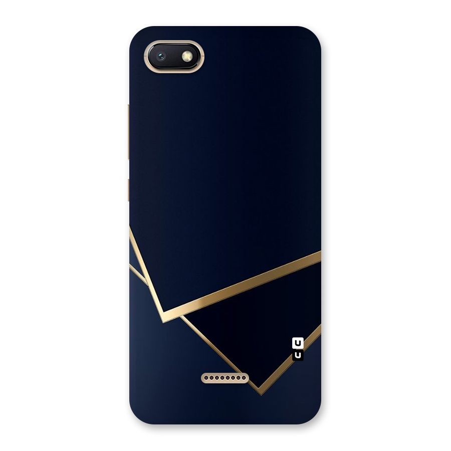 Gold Corners Back Case for Redmi 6A