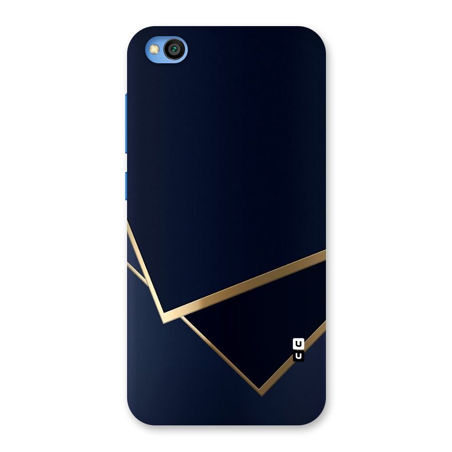 Gold Corners Back Case for Redmi Go