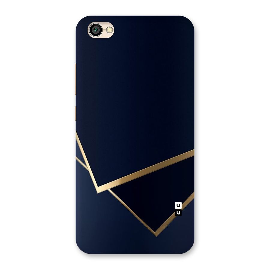 Gold Corners Back Case for Redmi Y1 Lite