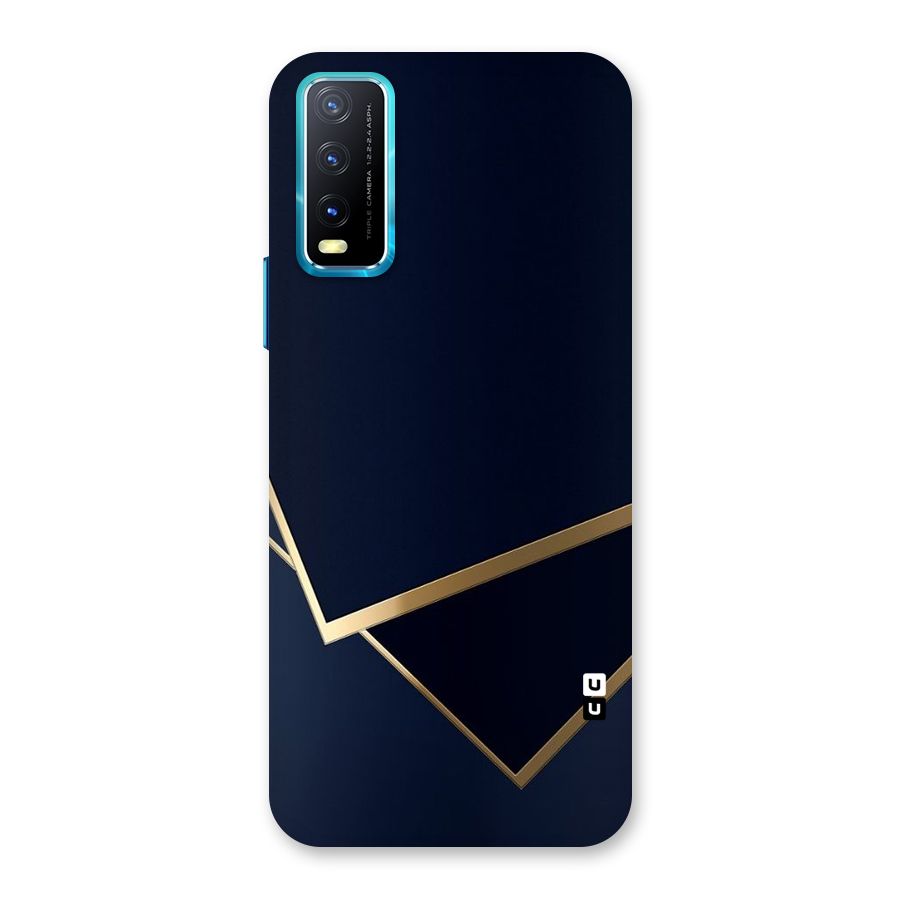Gold Corners Back Case for Vivo Y20