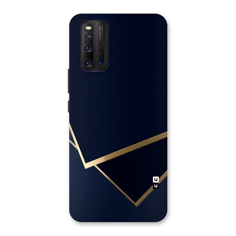 Gold Corners Back Case for Vivo iQOO 3
