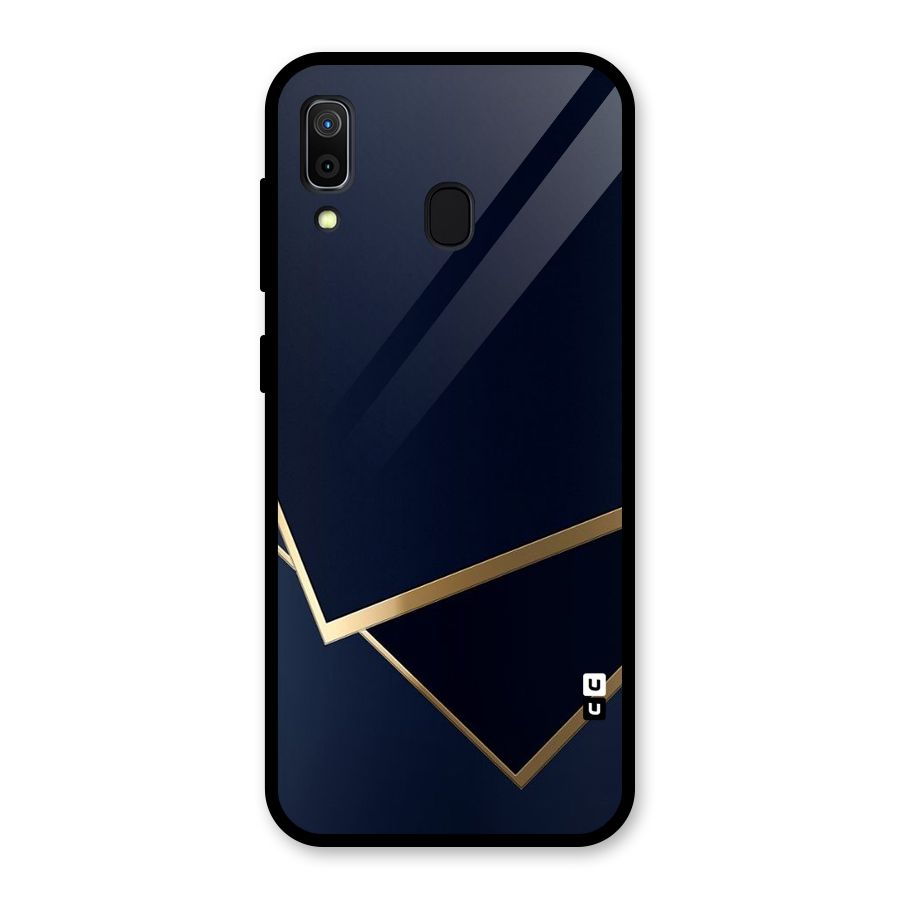 Gold Corners Glass Back Case for Galaxy A30